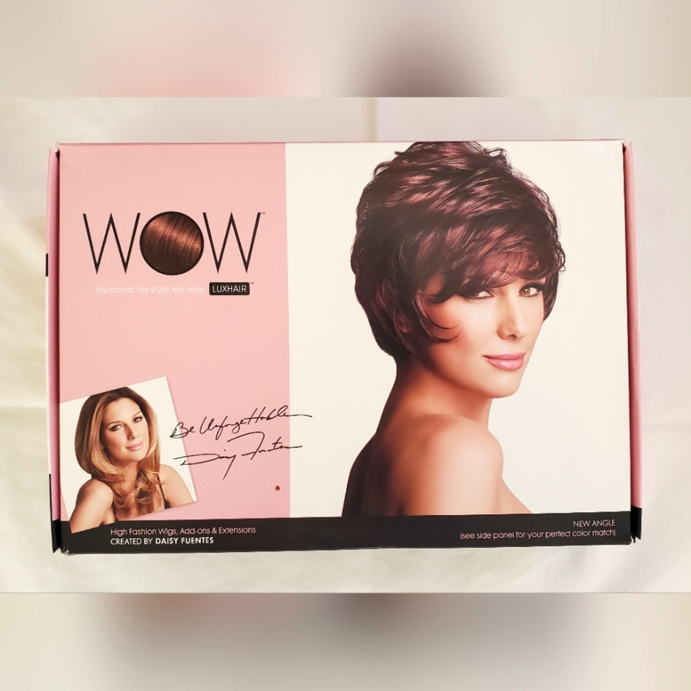 Wow Luxhair Wig - New Angles Dark Auburn